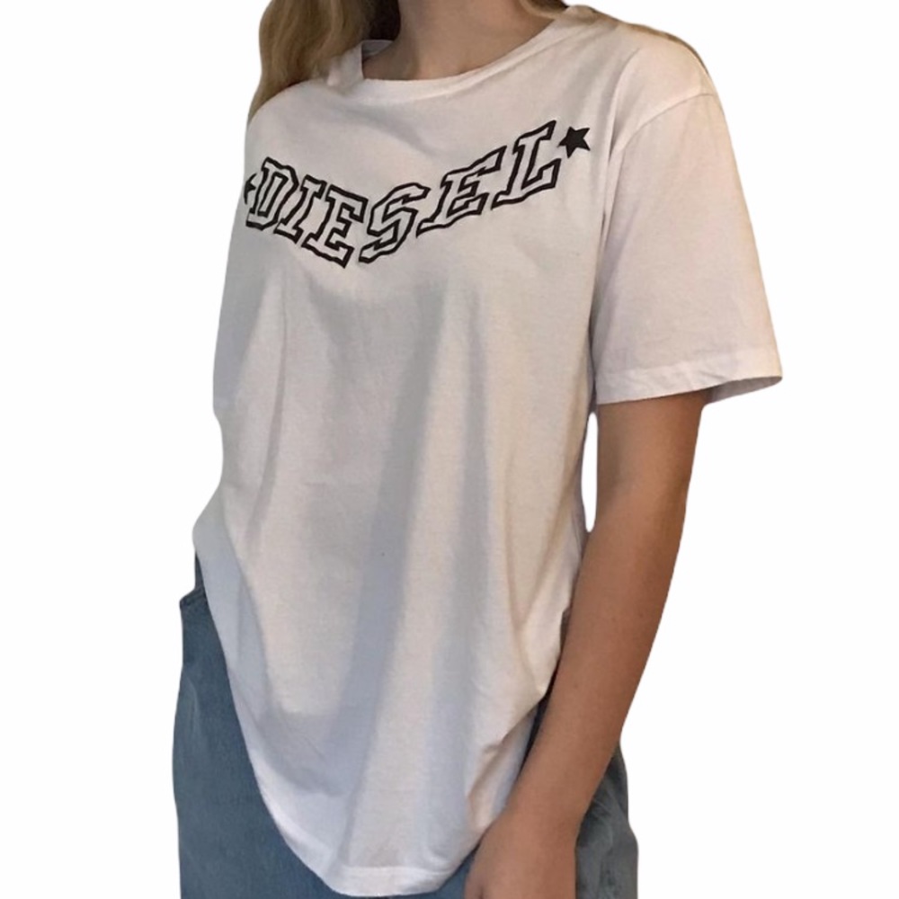 white Diesel tee